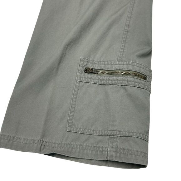 Eddie Bauer Gray High Waisted Straight Leg Cargo Style Pants Grey Loose Fit - Picture 4 of 12